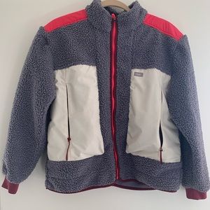 Women’s Small Figs Sherpa Jacket Multicolor